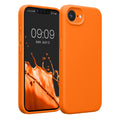 kwmobile Handyhülle kompatibel mit Apple iPhone 17e / iPhone 16e Hülle - gummierte Handy Case aus Silikon in Fruity Orange Fruity Orange  