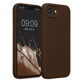 kwmobile Handyhülle kompatibel mit Apple iPhone 17e / iPhone 16e Hülle - gummierte Handy Case aus Silikon in Chocolate Chocolate  