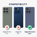 kwmobile Hülle kompatibel mit Motorola Edge 60 Fusion Hülle - stoßfestes Handy Cover - TPU Handyhülle