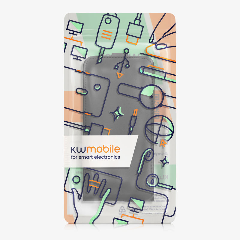kwmobile Schutzhülle kompatibel mit Apple iPhone 17e / iPhone 16e - Hülle Handy - Flip Case Handyhülle