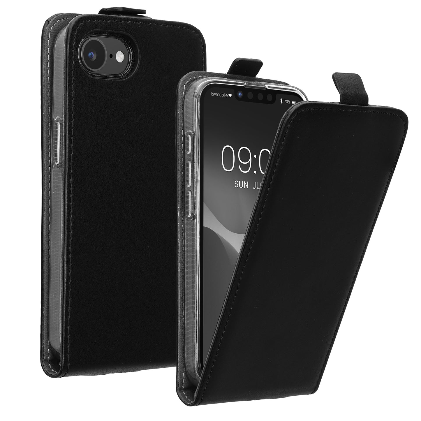 kwmobile Schutzhülle kompatibel mit Apple iPhone 17e / iPhone 16e - Hülle Handy - Flip Case Handyhülle