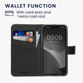 kwmobile Wallet Case kompatibel mit Apple iPhone 17e / iPhone 16e Hülle - Cover mit Ständer und Kartenfächern