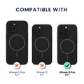 kwmobile Handyhülle für Apple iPhone 15 Pro Case Silikon Rückseite magnetisch