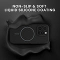 kwmobile Handyhülle für Apple iPhone 15 Pro Case Silikon Rückseite magnetisch