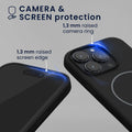 kwmobile Handyhülle für Apple iPhone 15 Pro Case Silikon Rückseite magnetisch