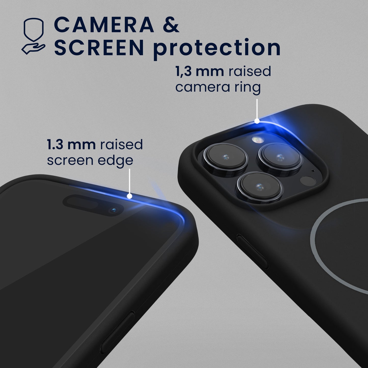 kwmobile Handyhülle für Apple iPhone 15 Pro Case Silikon Rückseite magnetisch
