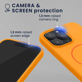 kwmobile Handyhülle für Apple iPhone 15 Pro Max - Hülle für MagSafe - Hülle für iPhone 15 Pro Max Case - Silikon Rückseite magnetisch
