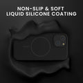 kwmobile Handyhülle für Apple iPhone 15 - Hülle für MagSafe - Hülle für iPhone 15 Case - Silikon Rückseite magnetisch