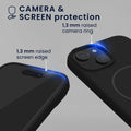 kwmobile Handyhülle für Apple iPhone 15 - Hülle für MagSafe - Hülle für iPhone 15 Case - Silikon Rückseite magnetisch