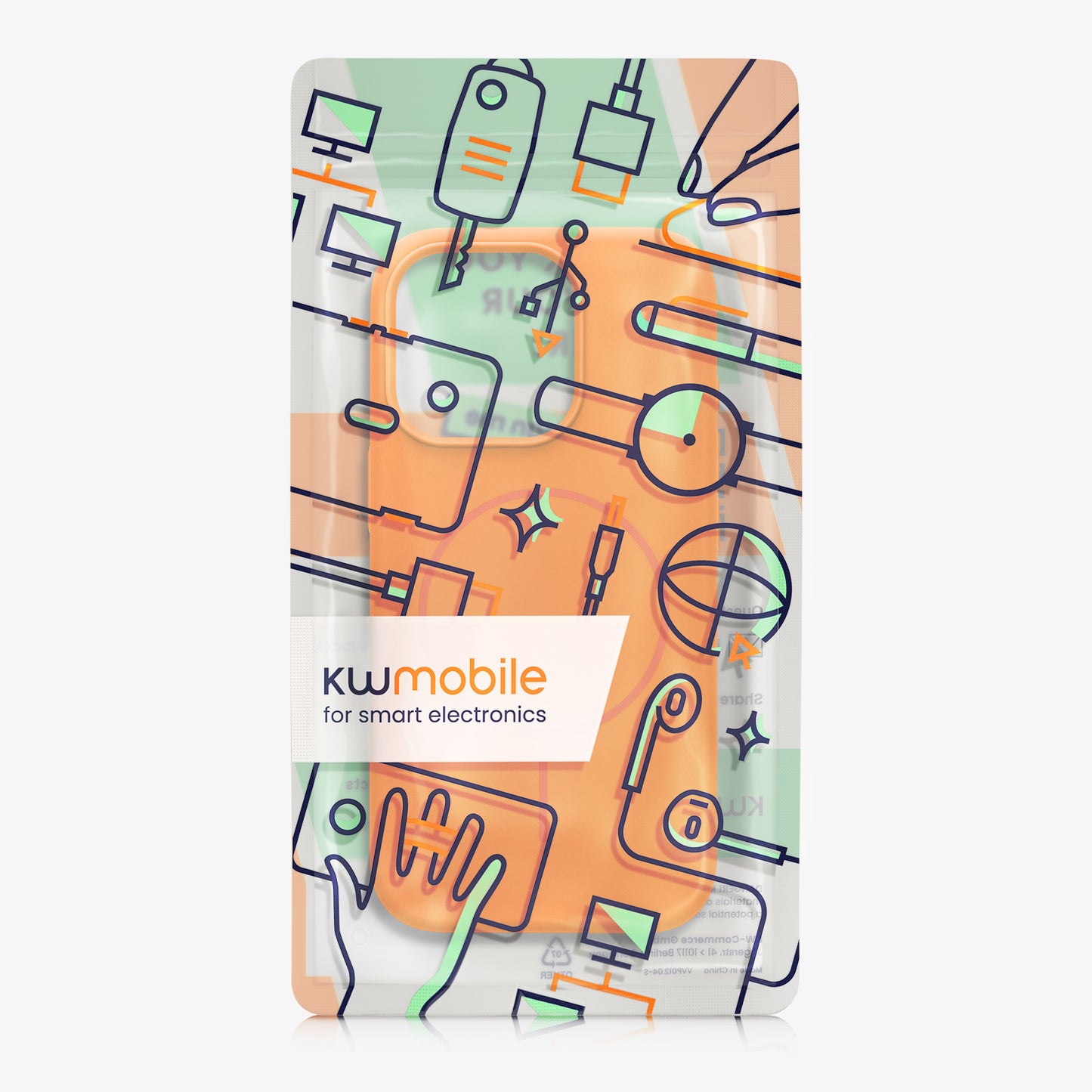 kwmobile Handyhülle für Apple iPhone 16 Pro - Hülle für MagSafe - Hülle für iPhone 16 Pro Case - Silikon Rückseite magnetisch