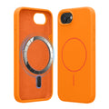 kwmobile Handyhülle für Apple iPhone 17e / iPhone 16e - Hülle für MagSafe - Hülle für iPhone 17e / iPhone 16e Case - Silikon Rückseite magnetisch in Fruity Orange Fruity Orange  