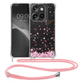 kwmobile Necklace Case kompatibel mit Motorola Edge 60 Neo / Edge 50 Neo / ThinkPhone 25 Hülle Silikon Cover mit Handykette