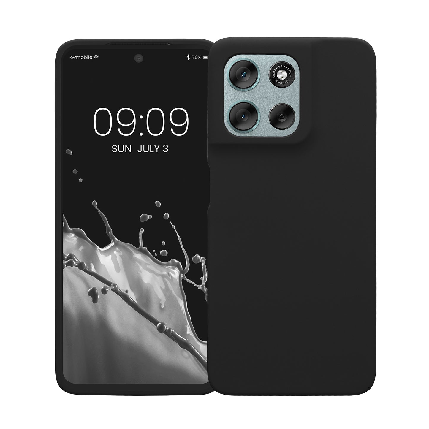 kwmobile Handyhülle für Motorola Moto G56 5G Hülle Case Silikon Kabelloses Laden Schutzhülle Cover