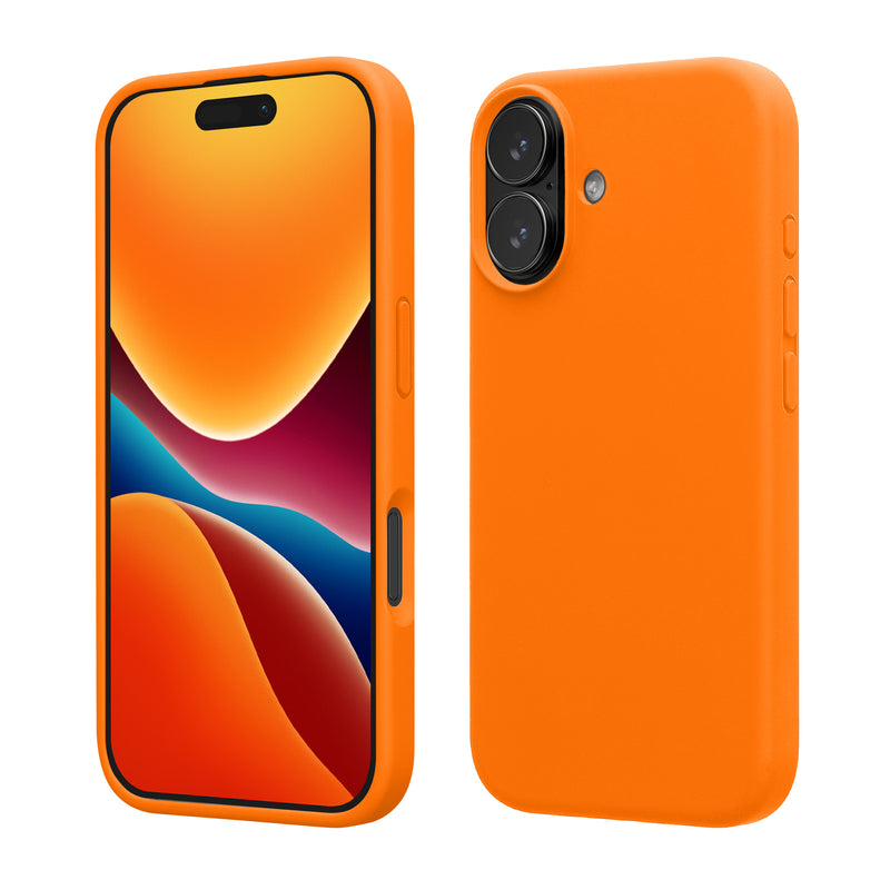 kwmobile Handyhülle für iPhone 17 Hülle, für iPhone 17 Case - Hülle Silikon - kabelloses Laden - Fruity Orange Fruity Orange  