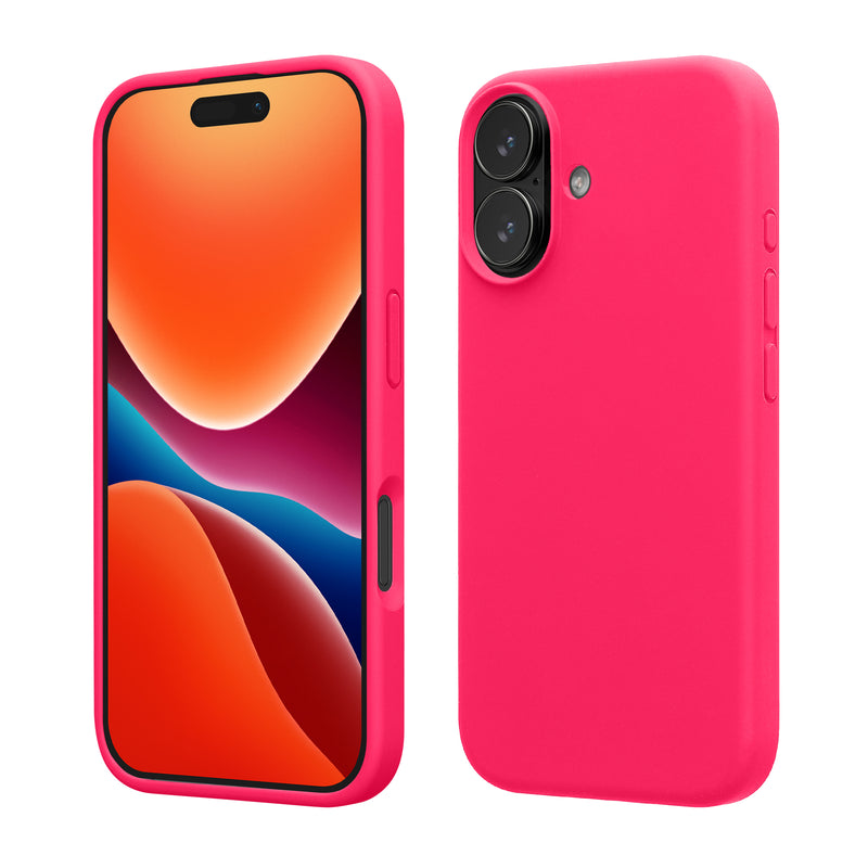 kwmobile Handyhülle für iPhone 17 Hülle, für iPhone 17 Case - Hülle Silikon - kabelloses Laden - Neon Pink Neon Pink  