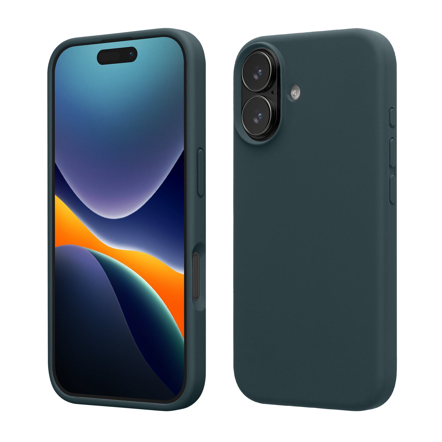 kwmobile Handyhülle für iPhone 17 Hülle, für iPhone 17 Case - Hülle Silikon - kabelloses Laden - Dunkler Schiefer Dunkler Schiefer  