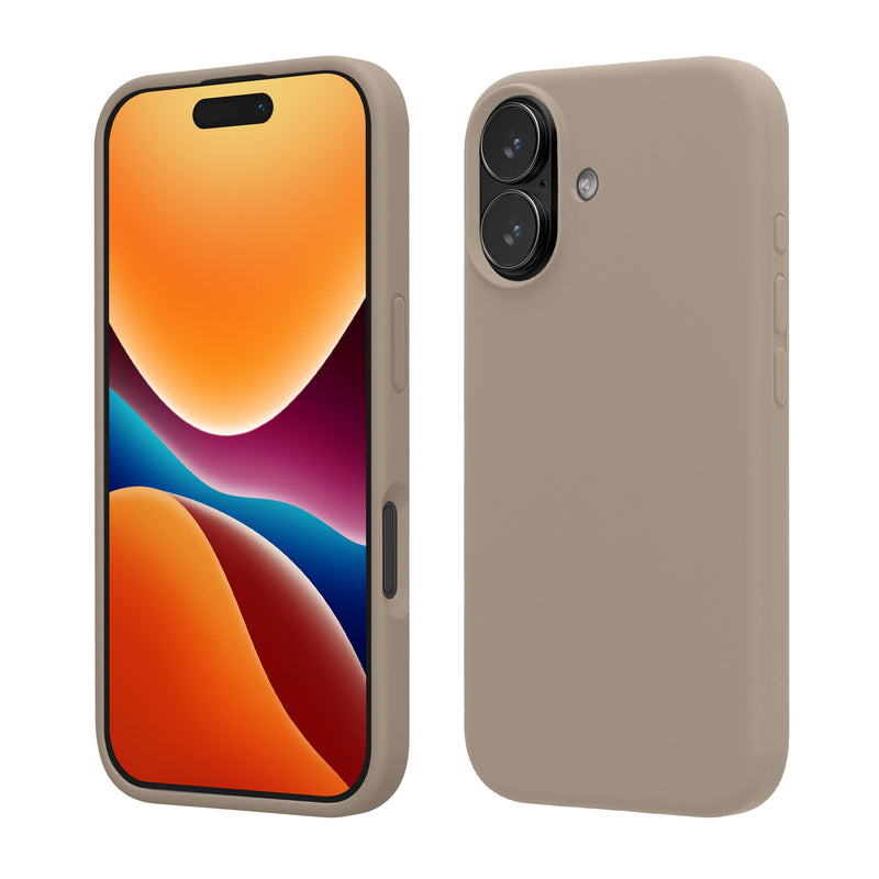 kwmobile Handyhülle für iPhone 17 Hülle, für iPhone 17 Case - Hülle Silikon - kabelloses Laden - Taupe Taupe  