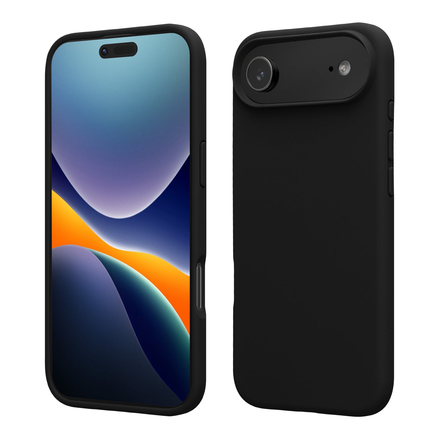 kwmobile Handyhülle für iPhone Air Hülle, für iPhone Air Case - Hülle Silikon - kabelloses Laden - Schwarz Schwarz  