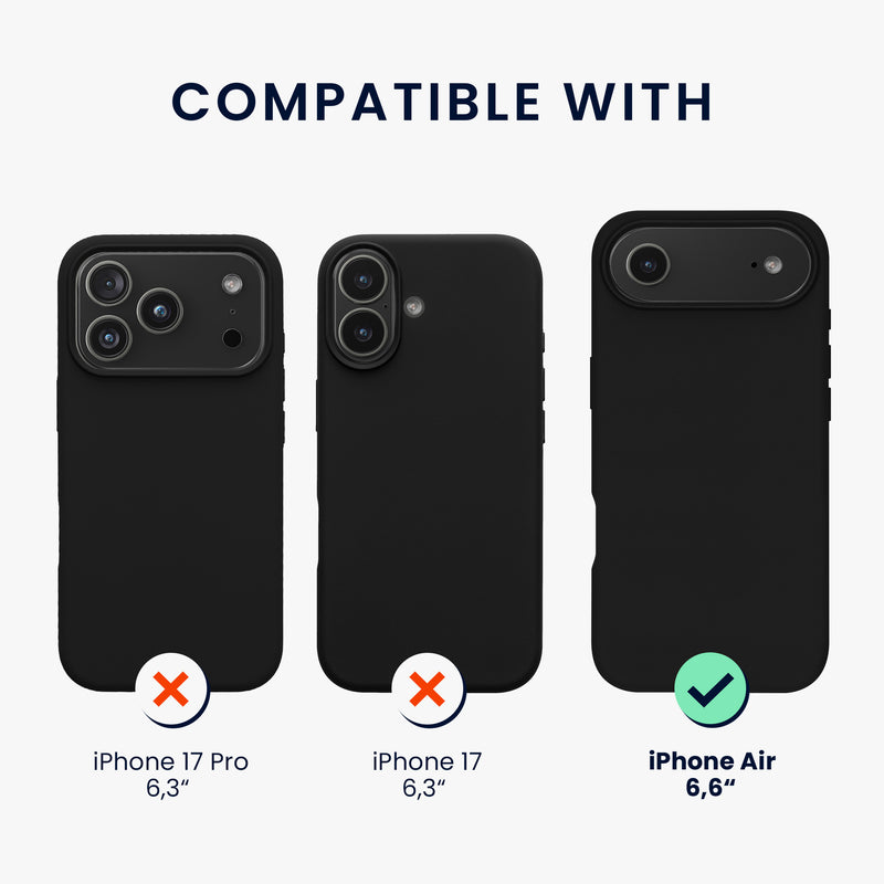 kwmobile Handyhülle für iPhone Air Hülle, für iPhone Air Case - Hülle Silikon - kabelloses Laden