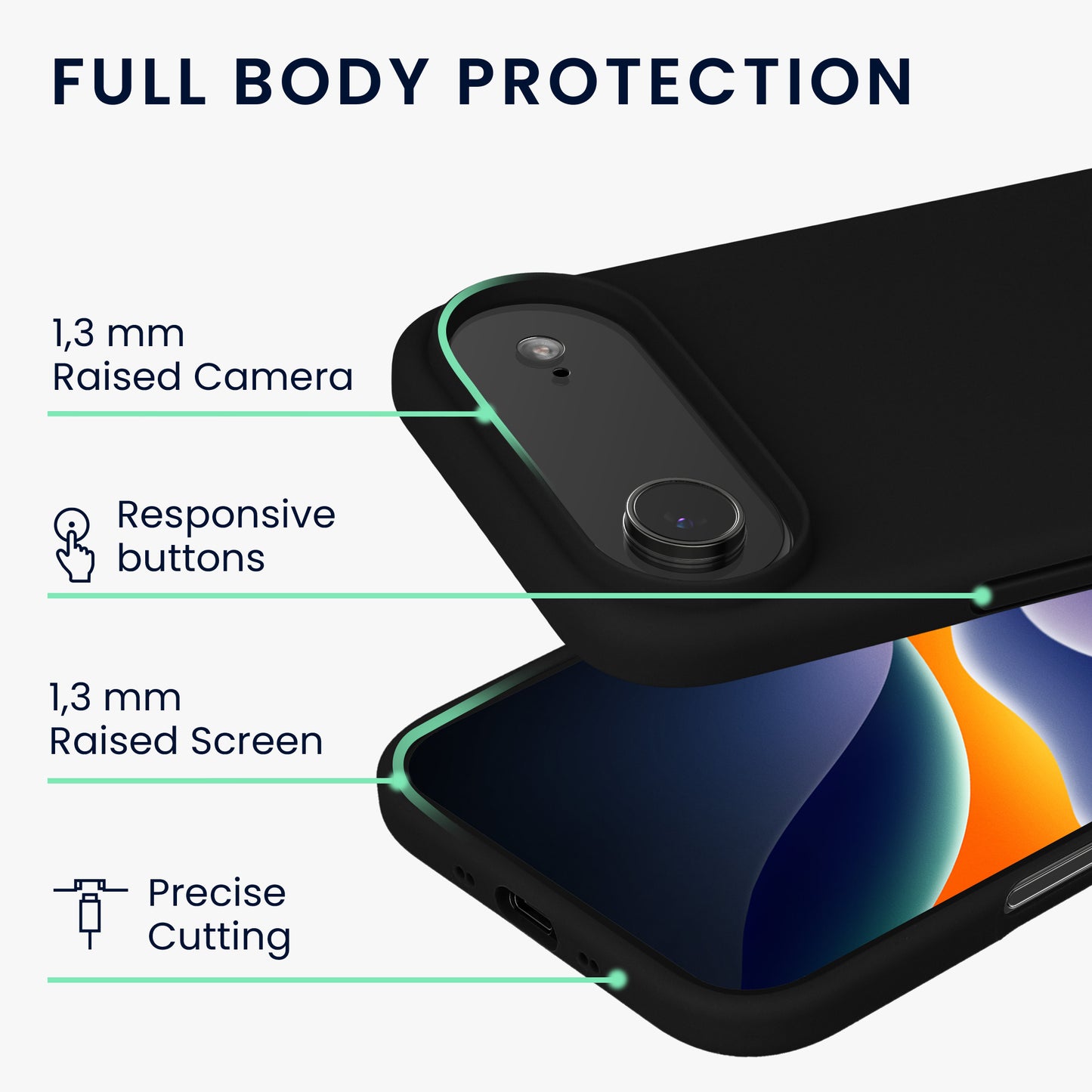kwmobile Handyhülle für iPhone Air Hülle, für iPhone Air Case - Hülle Silikon - kabelloses Laden