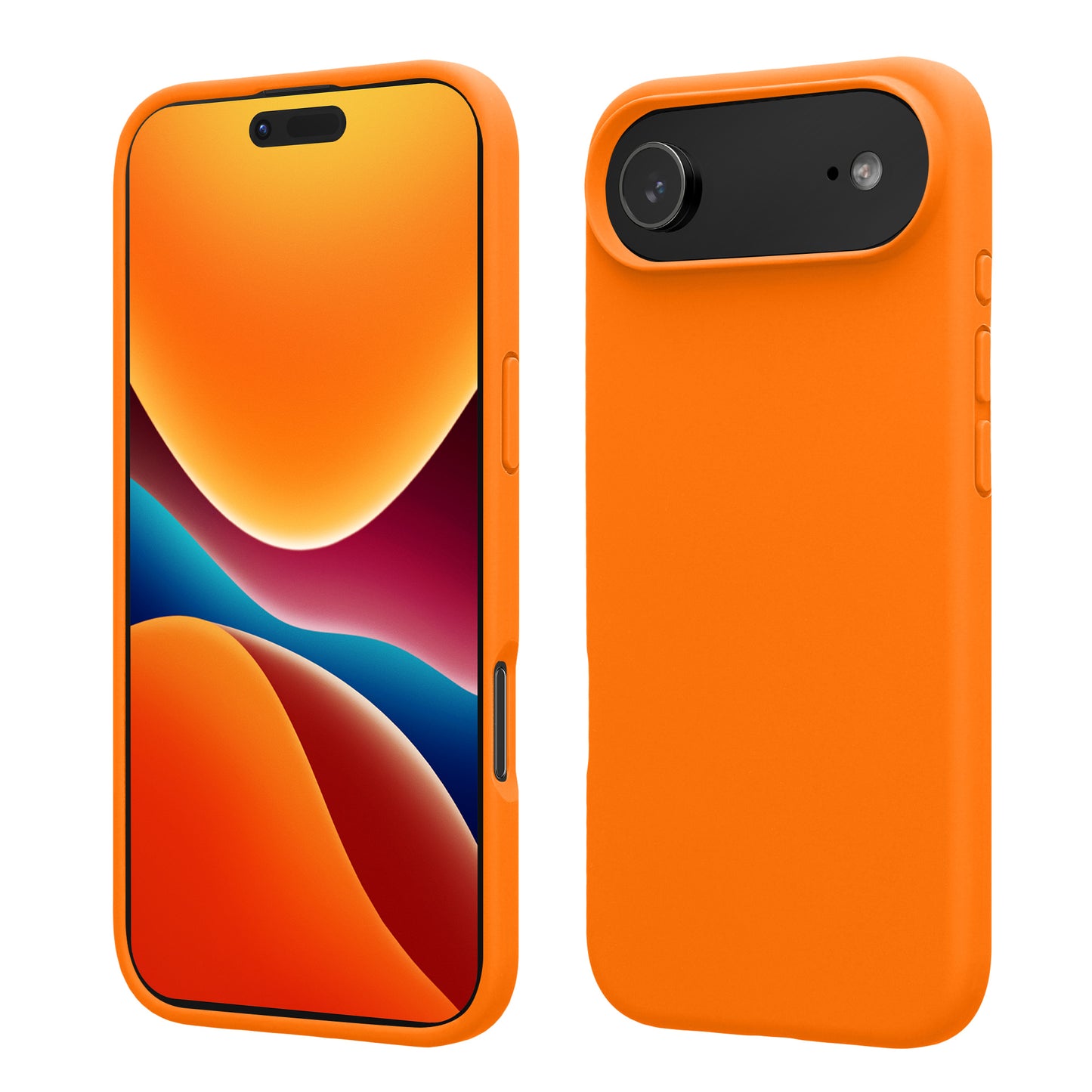 kwmobile Handyhülle für iPhone Air Hülle, für iPhone Air Case - Hülle Silikon - kabelloses Laden - Fruity Orange Fruity Orange  