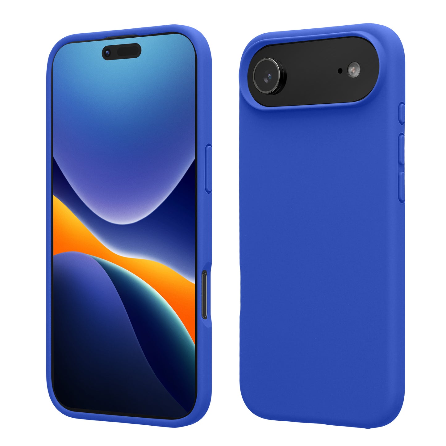 kwmobile Handyhülle für iPhone Air Hülle, für iPhone Air Case - Hülle Silikon - kabelloses Laden - Baltik Blau Baltik Blau  