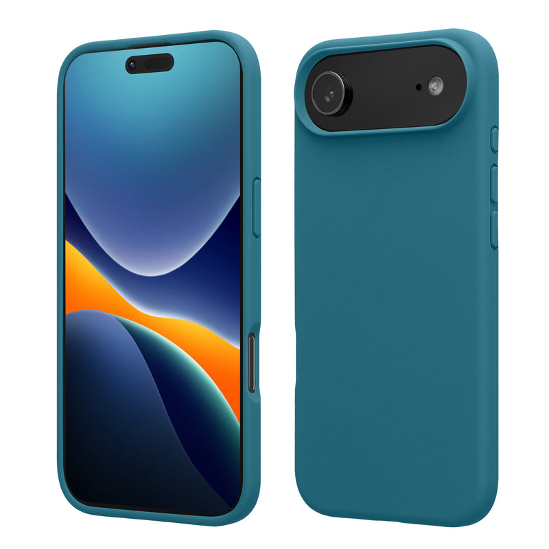 kwmobile Handyhülle für iPhone Air Hülle, für iPhone Air Case - Hülle Silikon - kabelloses Laden - Petrol matt Petrol matt  