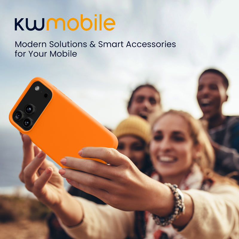 kwmobile Handyhülle für iPhone 17 Pro Hülle, für iPhone 17 Pro Case - Hülle Silikon - kabelloses Laden