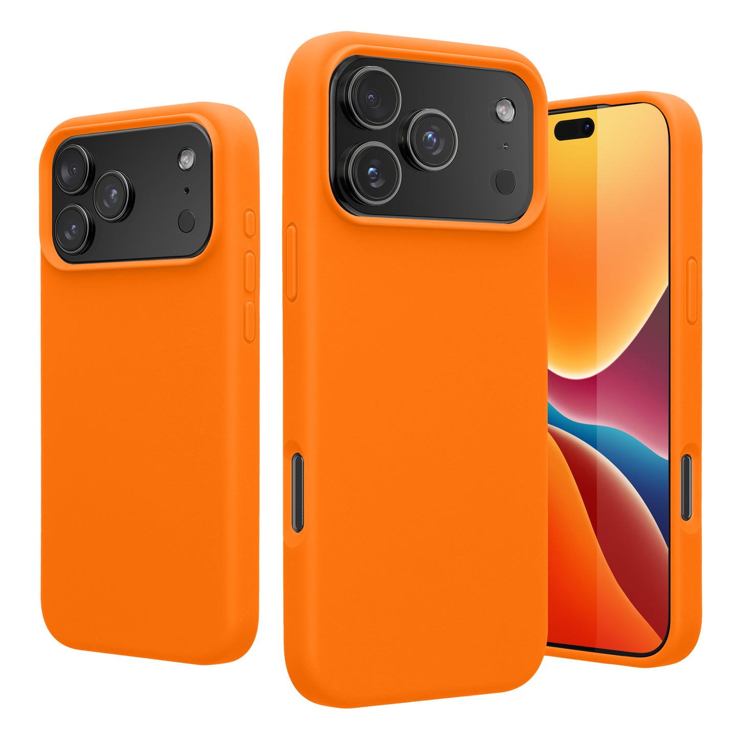 kwmobile Handyhülle für iPhone 17 Pro Hülle, für iPhone 17 Pro Case - Hülle Silikon - kabelloses Laden