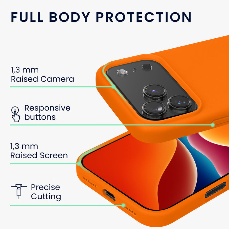 kwmobile Handyhülle für iPhone 17 Pro Hülle, für iPhone 17 Pro Case - Hülle Silikon - kabelloses Laden
