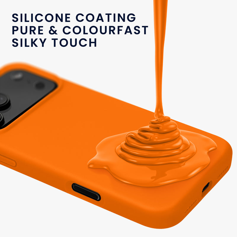 kwmobile Handyhülle für iPhone 17 Pro Hülle, für iPhone 17 Pro Case - Hülle Silikon - kabelloses Laden