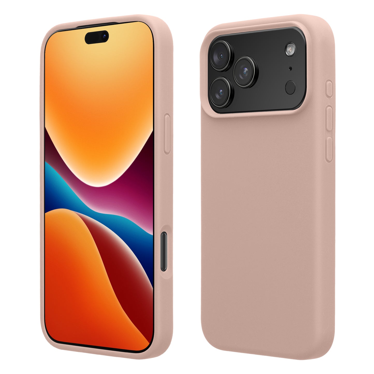 kwmobile Handyhülle für iPhone 17 Pro Hülle, für iPhone 17 Pro Case - Hülle Silikon - kabelloses Laden - Altrosa Altrosa  