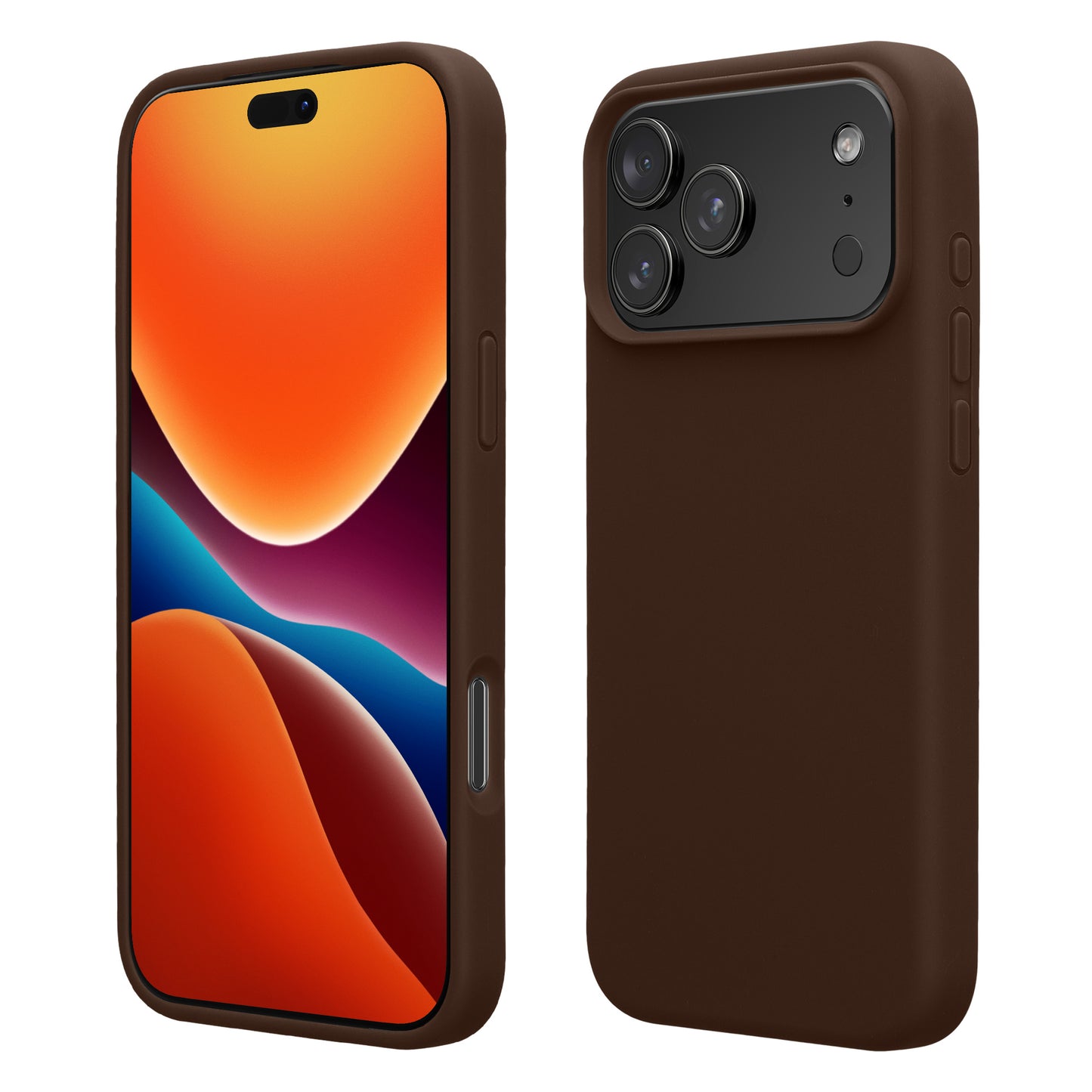 kwmobile Handyhülle für iPhone 17 Pro Hülle, für iPhone 17 Pro Case - Hülle Silikon - kabelloses Laden - Chocolate Chocolate  
