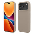 kwmobile Handyhülle für iPhone 17 Pro Hülle, für iPhone 17 Pro Case - Hülle Silikon - kabelloses Laden - Taupe Taupe  