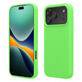 kwmobile Handyhülle für iPhone 17 Pro Max Hülle, für iPhone 17 Pro Max Case - Hülle Silikon - kabelloses Laden - Limettengrün Limettengrün  