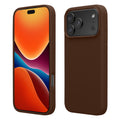 kwmobile Handyhülle für iPhone 17 Pro Max Hülle, für iPhone 17 Pro Max Case - Hülle Silikon - kabelloses Laden - Chocolate Chocolate  