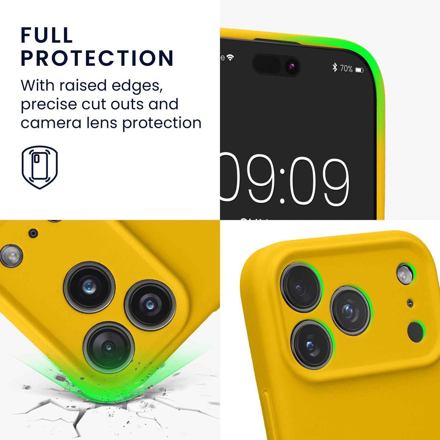 kwmobile Hülle kompatibel mit Apple iPhone 17 Pro - Hülle Silikon gummiert - Handyhülle - Handy Case