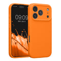 kwmobile Handyhülle kompatibel mit Apple iPhone 17 Pro Hülle - gummierte Handy Case aus Silikon in Fruity Orange Fruity Orange  