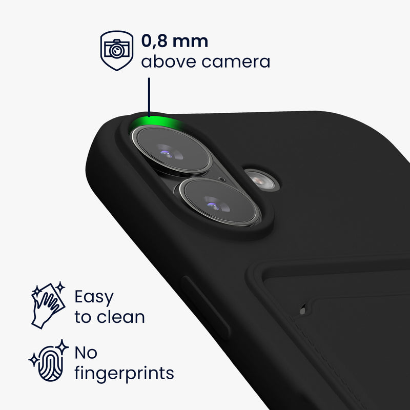kwmobile Handyhülle kompatibel mit Apple iPhone 17 Hülle - Handy Cover mit Fach für Karten