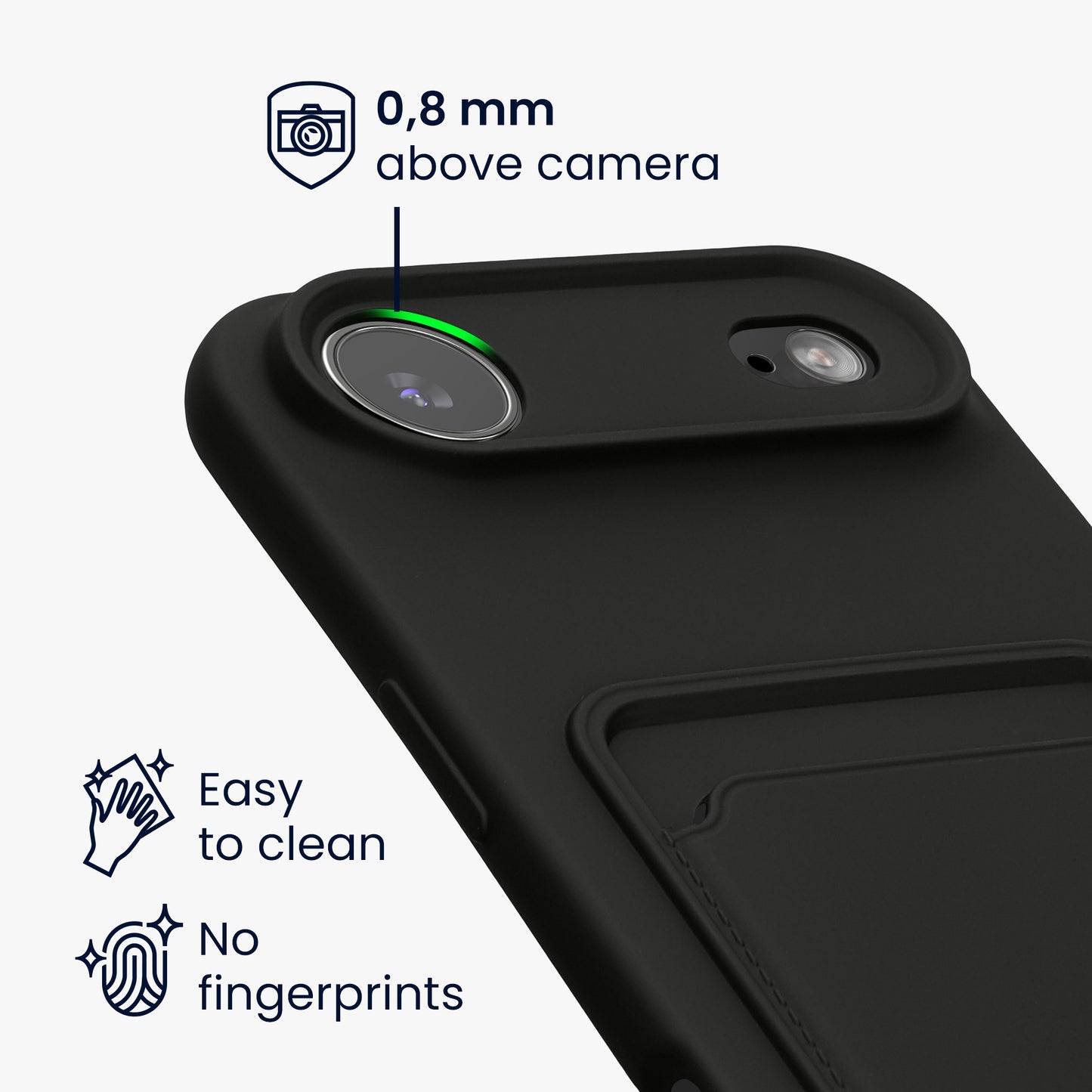 kwmobile Handyhülle kompatibel mit Apple iPhone Air Hülle - Handy Cover mit Fach für Karten