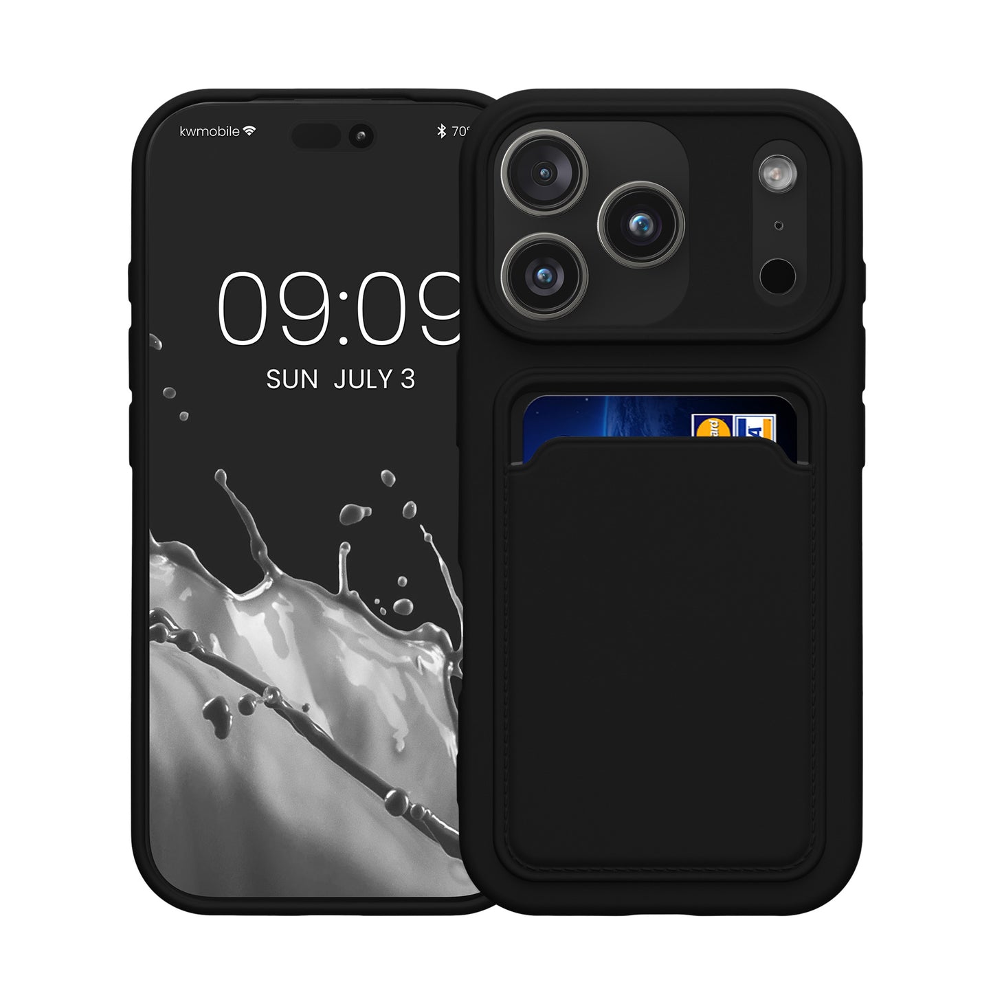 kwmobile Handyhülle kompatibel mit Apple iPhone 17 Pro Hülle - Handy Cover mit Fach für Karten