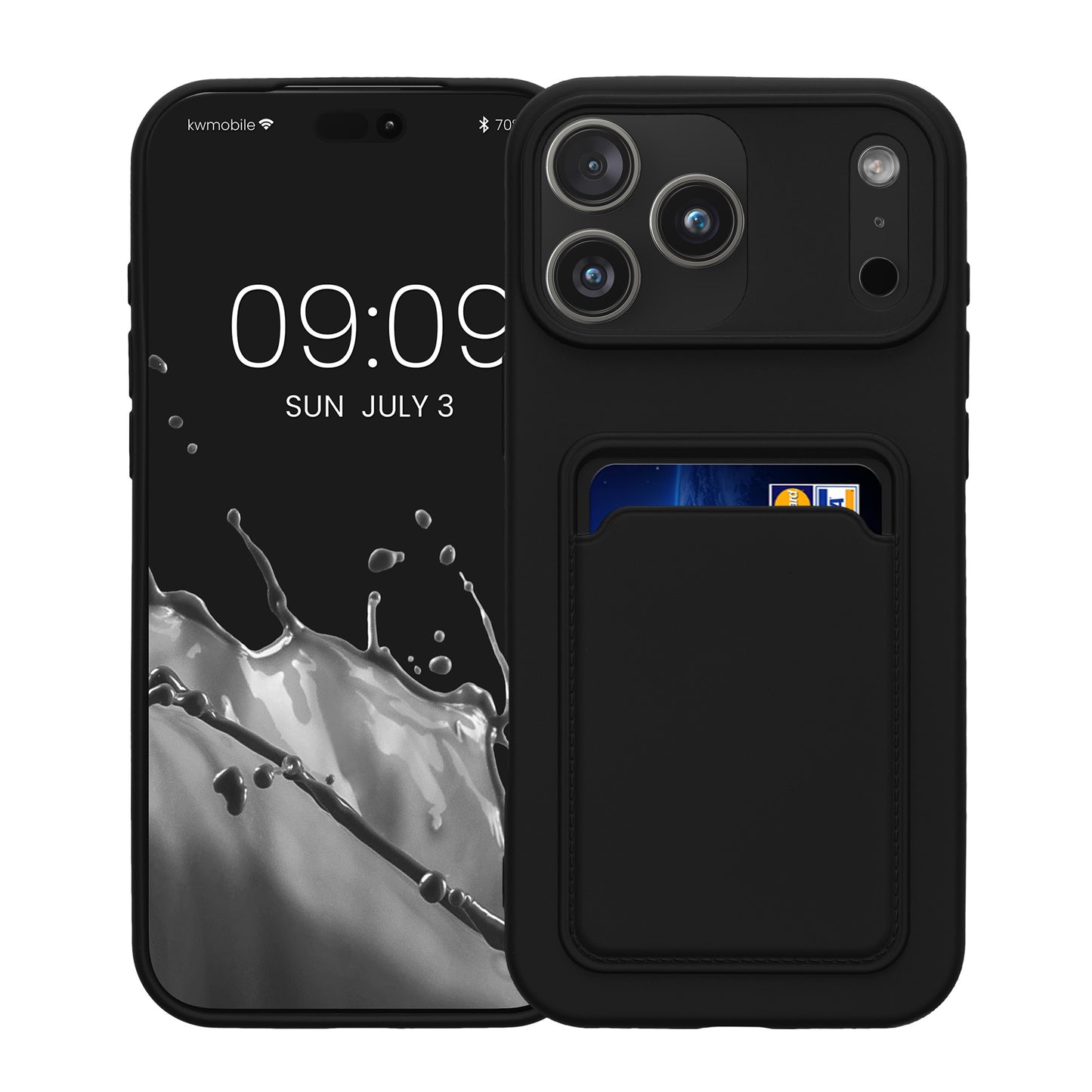 kwmobile Handyhülle kompatibel mit Apple iPhone 17 Pro Max Hülle - Handy Cover mit Fach für Karten