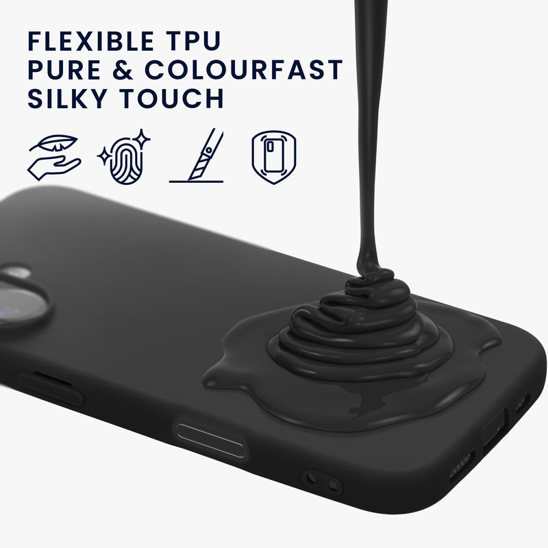 kwmobile Hülle kompatibel mit iPhone 17 Hülle - Weiche und schlanke Silikon Handyhülle - Stoßabsorbierendes Flexibles Case