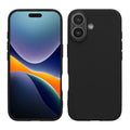 kwmobile Hülle kompatibel mit Apple iPhone 17 Hülle - weiches TPU Silikon Case - Cover geeignet für kabelloses Laden - Schwarz matt Schwarz matt  