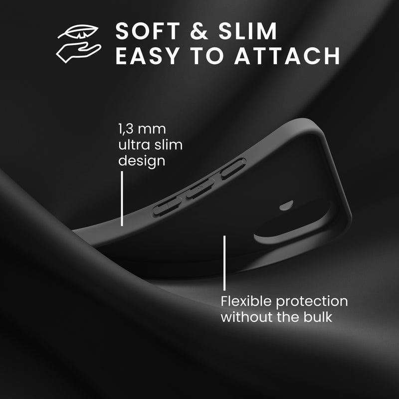 kwmobile Hülle kompatibel mit iPhone 17 Hülle - Weiche und schlanke Silikon Handyhülle - Stoßabsorbierendes Flexibles Case
