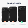 kwmobile Hülle kompatibel mit iPhone 17 Pro Max Hülle - Weiche und schlanke Silikon Handyhülle - Stoßabsorbierendes Flexibles Case