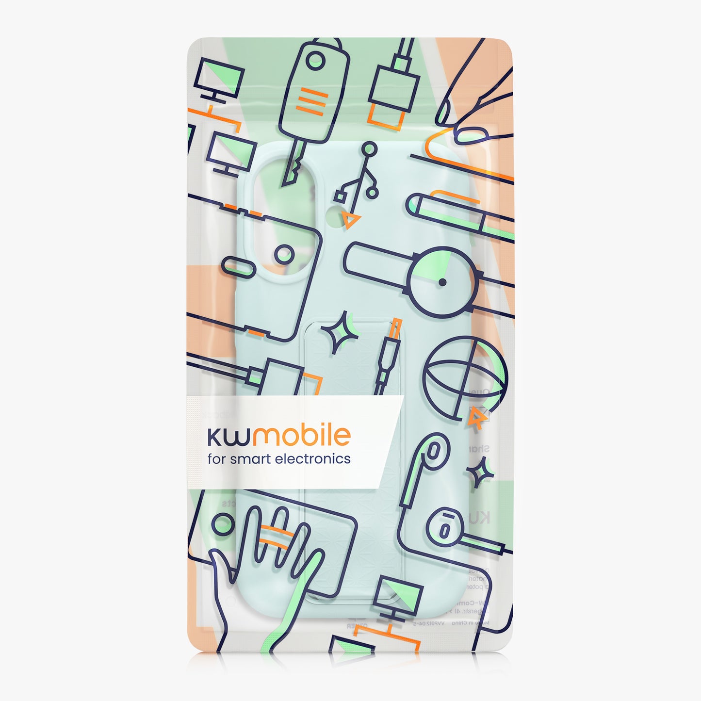 kwmobile Handyhülle für Apple iPhone 17 Hülle mit Fingerhalter und Stand Schutzhülle Cover
