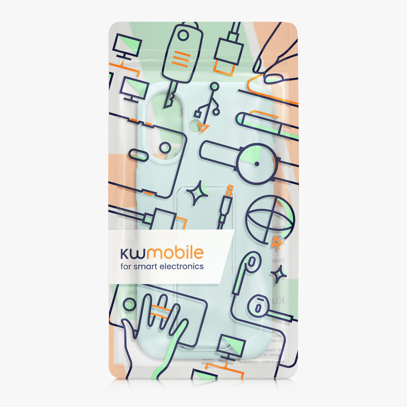 kwmobile Handyhülle für Apple iPhone 17 Hülle mit Fingerhalter und Stand Schutzhülle Cover