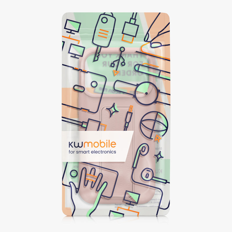 kwmobile Handyhülle für Apple iPhone 17 Pro Hülle Case mit Fingerhalter und Stand Schutzhülle Cover