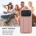 kwmobile Handyhülle für Apple iPhone 17 Pro Hülle Case mit Fingerhalter und Stand Schutzhülle Cover